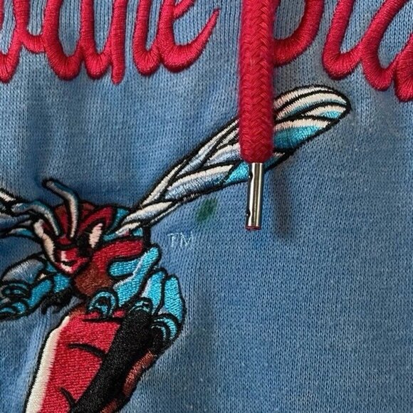 Colosseum Delaware State Hornets Hoodie Sweatshirt Jacket Blue Red Size Large - Picture 8 of 11